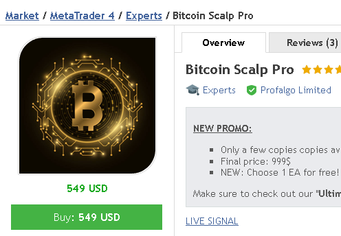 Bitcoin Scalp Pro EA 自带智能自适应系统-BBTrading